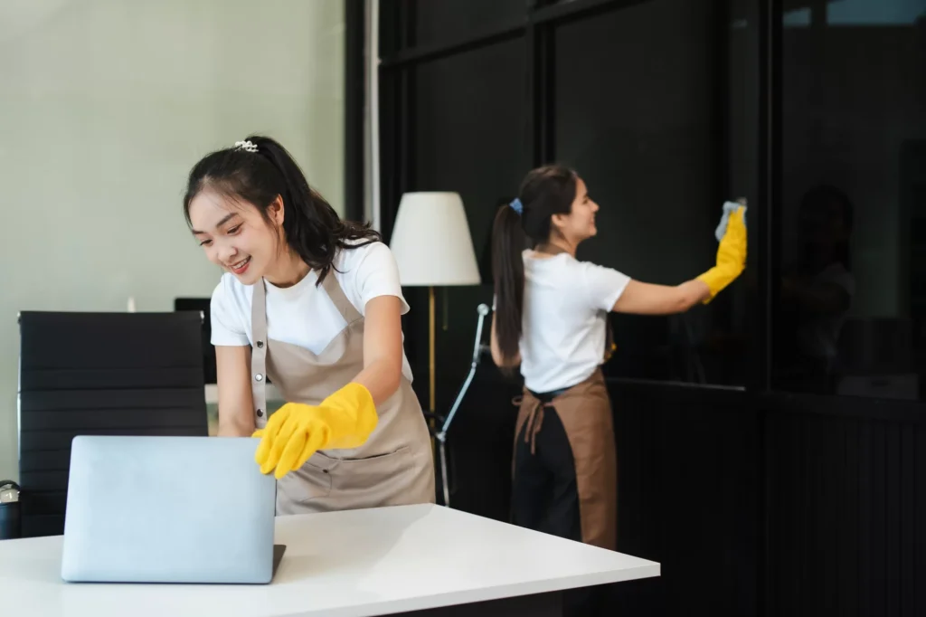 maid-woman-cleans-bathroom